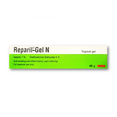 REPARIL - N ( AESCIN 1% + DIETHYLAMINE SALICYLATE 5% ) GEL 40 GM
